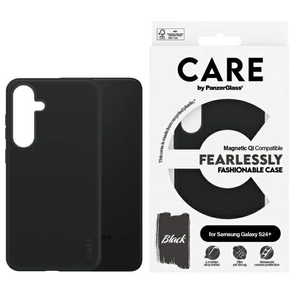 Etui CARE by PanzerGlass Fashion QI Case Samsung Galaxy S24+ - czarne