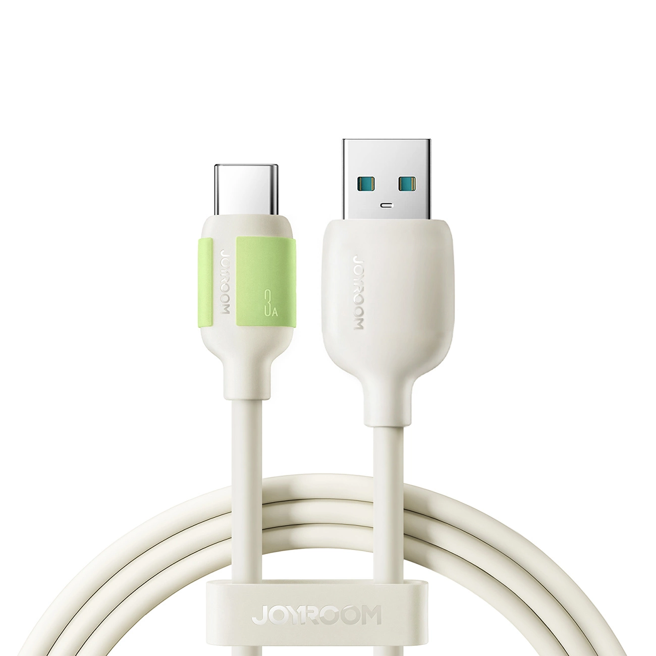 Kabel Joyroom S-A53 3A USB-A - USB-C z fluorescencyjną końcówką 2 m - beżowy