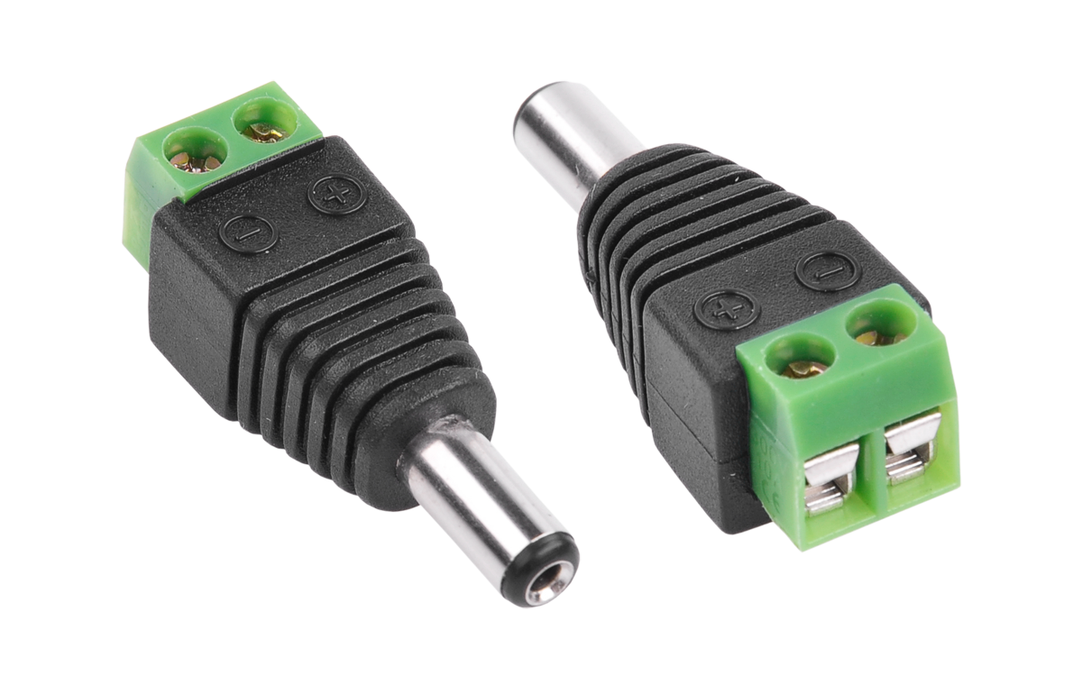 Wtyk DC 2,1/5,5 z szybkozłączem